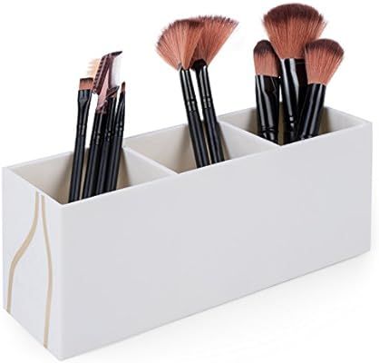 Vencer Makeup Brush Holder Organizer | 3 Slot Cosmetics Brushes Storage Solution,Beige,VMO-031 | Amazon (US)