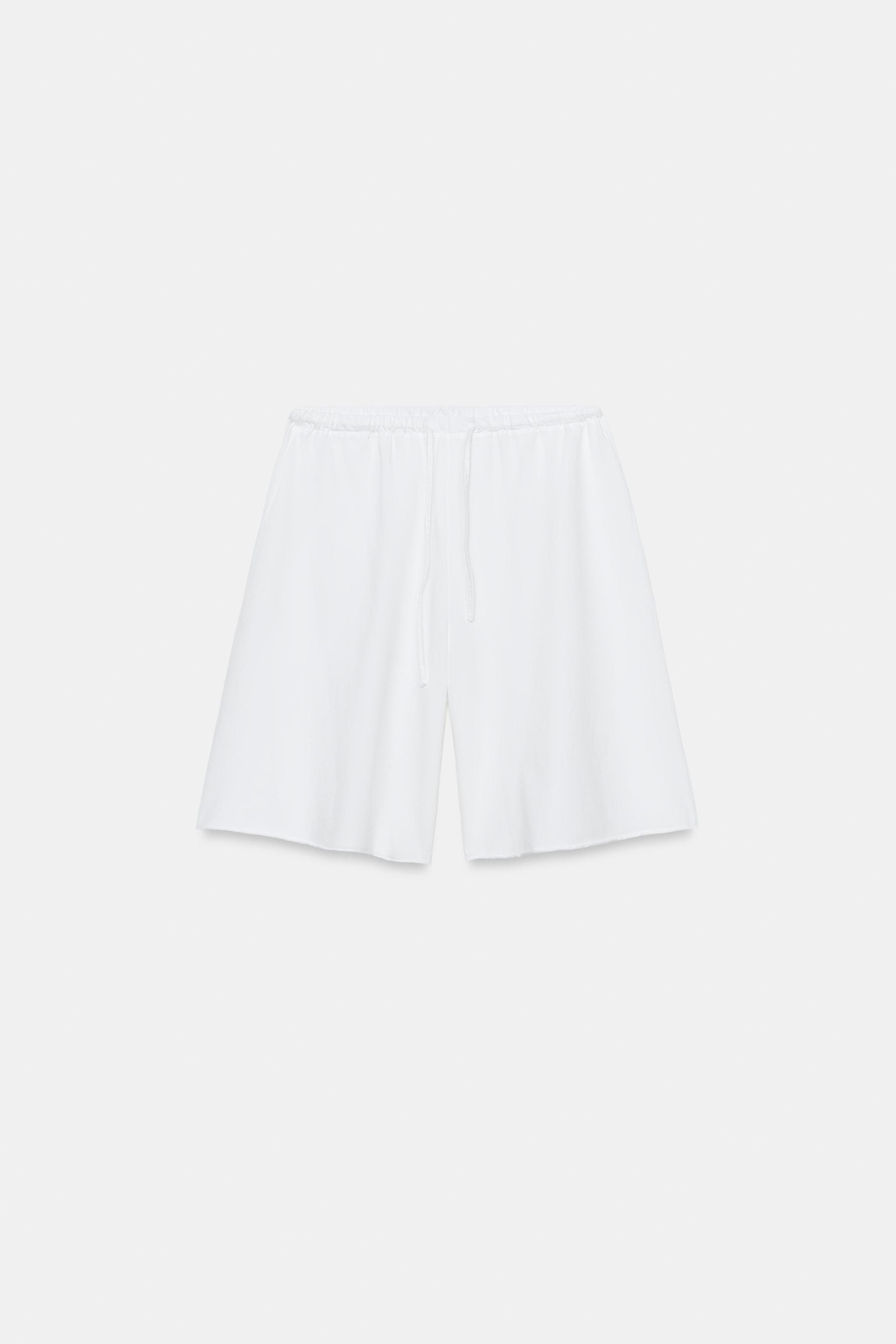 COTTON DRAWSTRING BERMUDA SHORTS | Zara UK