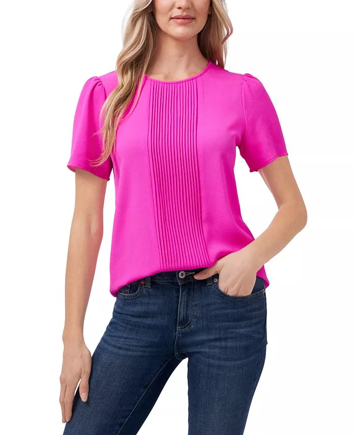 Women's Pin-tucked Blouse Top | Macys (US)