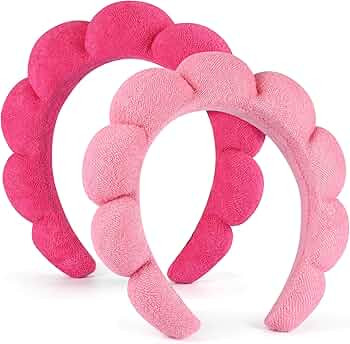 Spa Headbands for Women Ladies- Puffy Makeup Headband Combo Pack- Set of 2 Terry Towel Cloth Fabr... | Amazon (US)