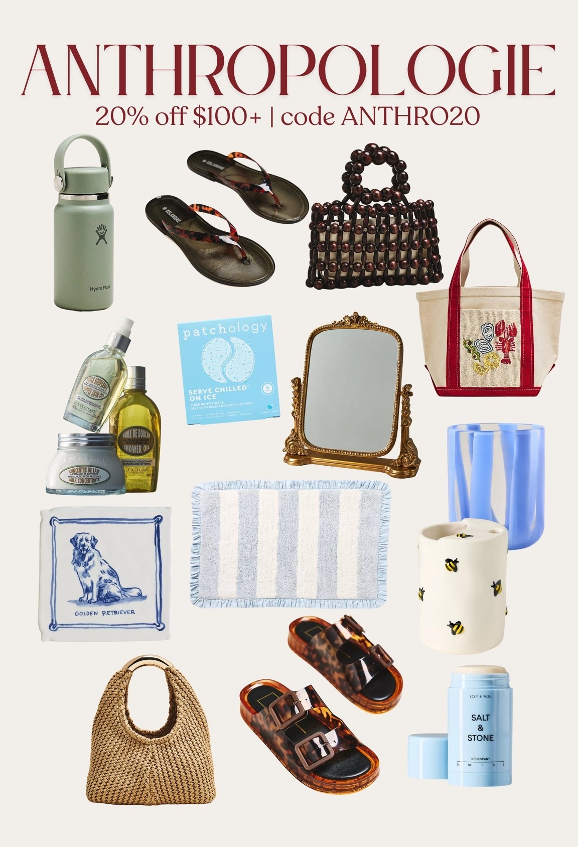 [6/25/26] @Anthropologie sale | 20% off $100+ with code ANTHRO20! Works on branded items as well + furniture!!

#LTKSeasonal #LTKselfcare #LTKBeauty