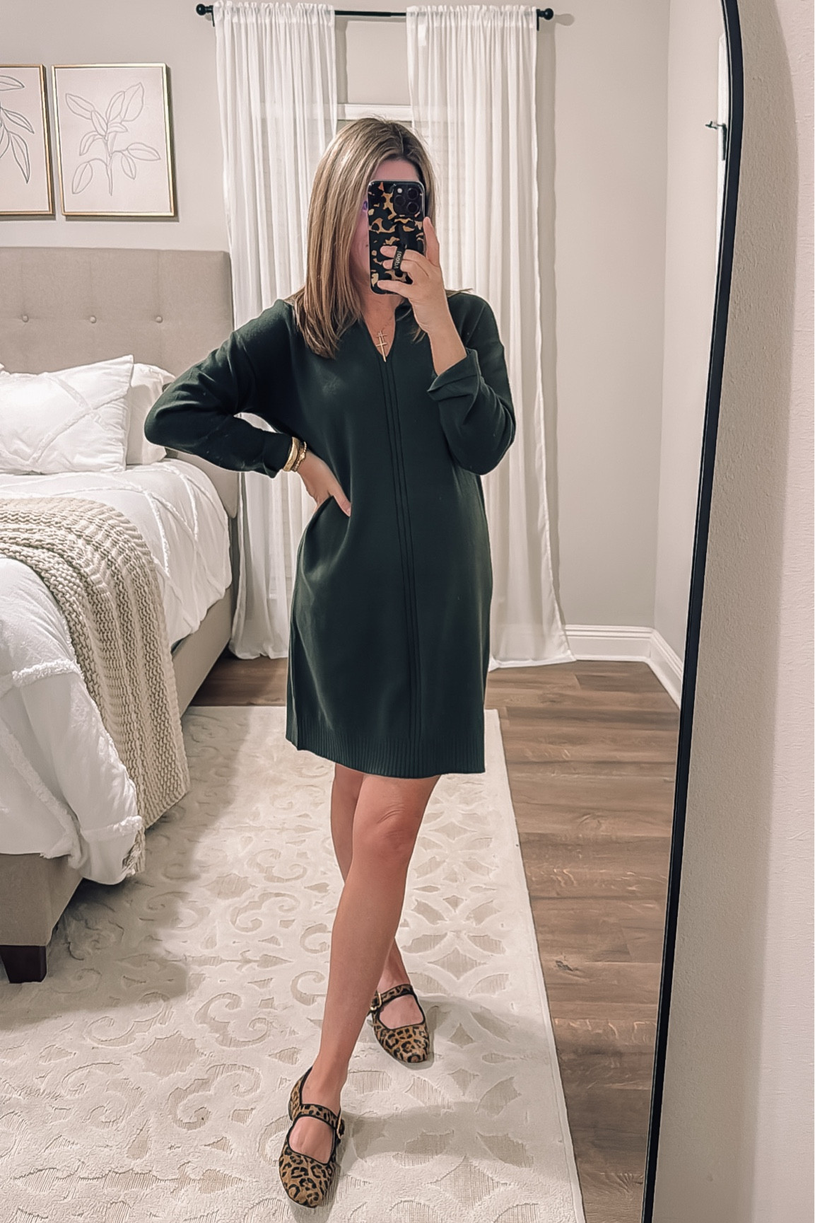 Sweater dress- runs small imo, I sized up to a medium and I’m wearing the regular length. I’m 5’3” around 125 lbs 

#LTKOver40 #LTKStyleTip #LTKSaleAlert