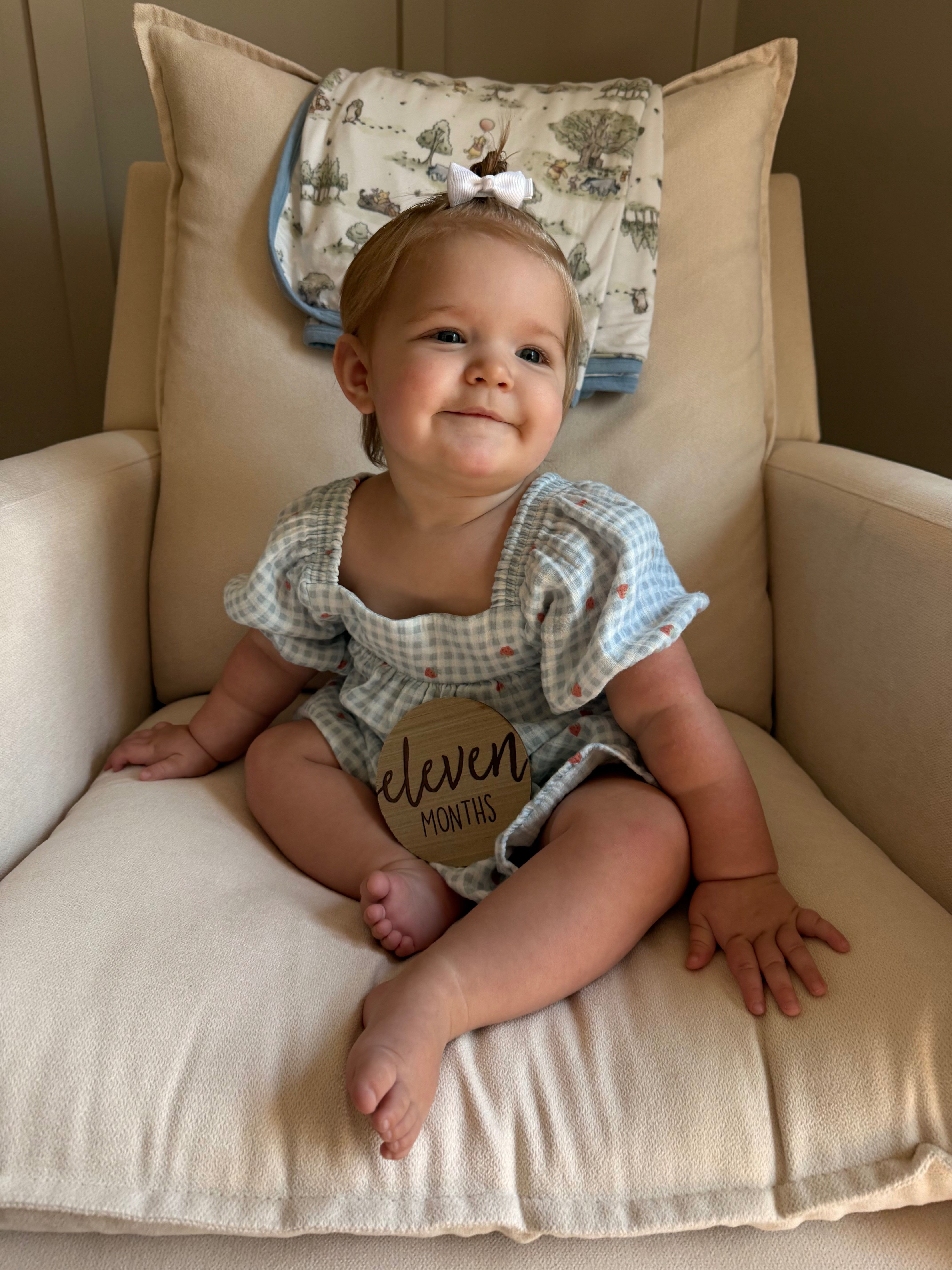 i’m screaming with excitement over this dress. it’s softer & more lightweight than i anticipated. i’m still trying to figure out how baby girl is 11 months 😭 time is flying. each month milestone i have been SO excited to take her pictures & i love the simple wooden set we have been using. i plan to use each month milestone photo at her first birthday party & for her baby book 🥲
•
•
•
#girlmom #strawberryprint #gingham #toddler #amazon #baby #essentials

#LTKFamily #LTKKids #LTKBaby