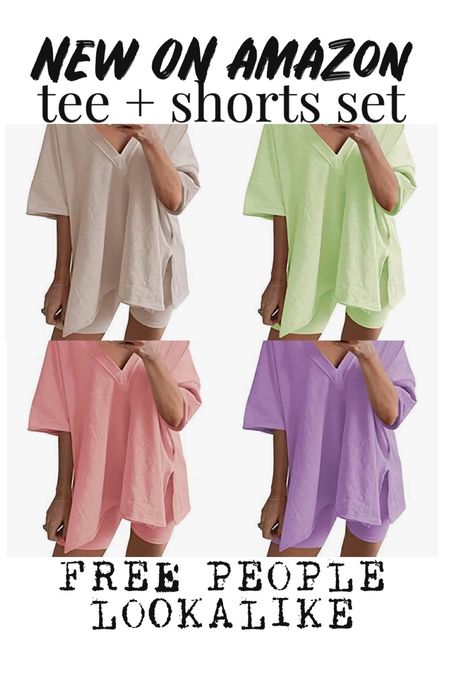Free people lookalike on Amazon Top and shorts set 

#LTKtravel #LTKstyletip #LTKunder50
