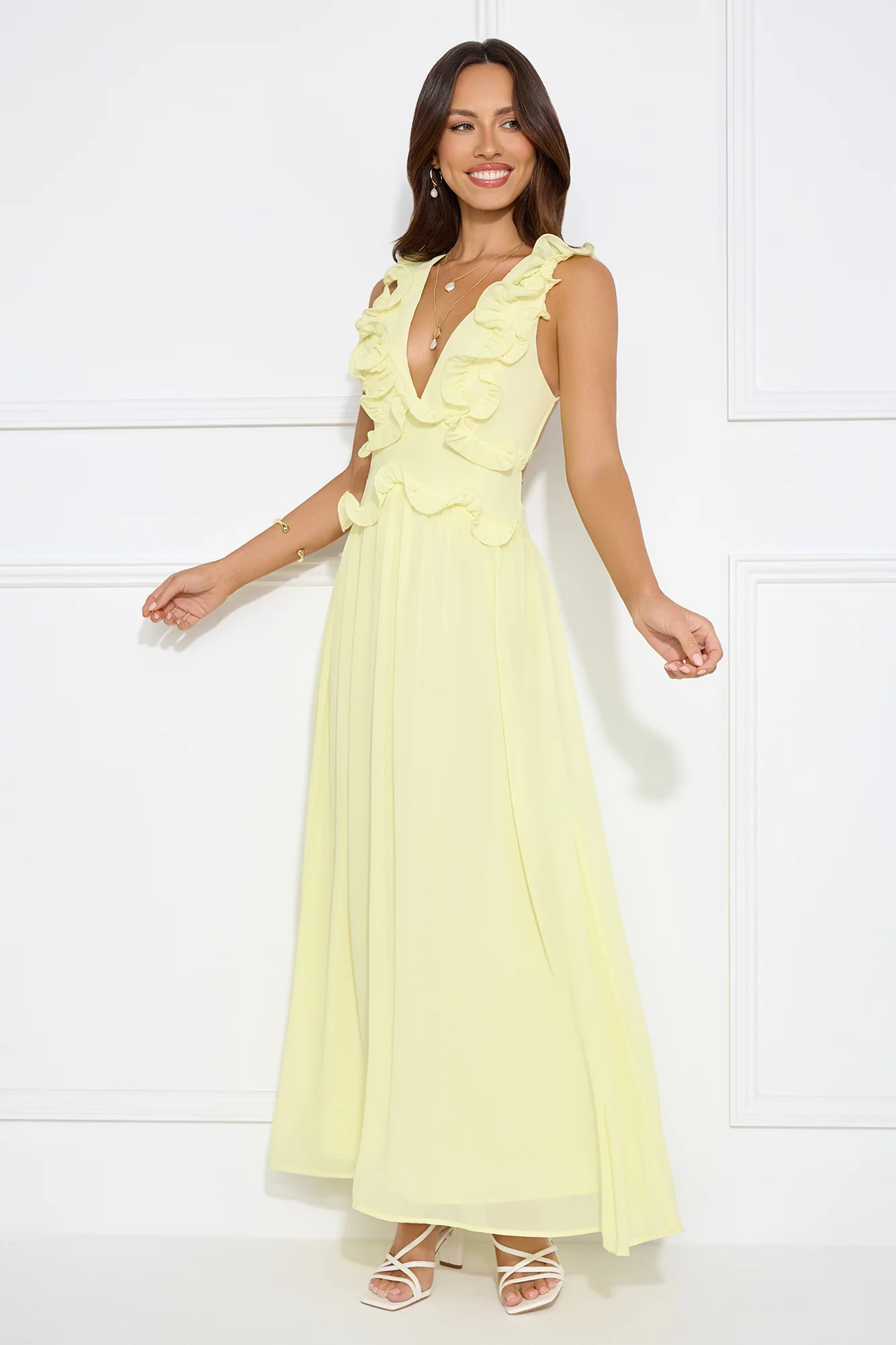 Light Embrace Maxi Dress Yellow | Hello Molly (AU)