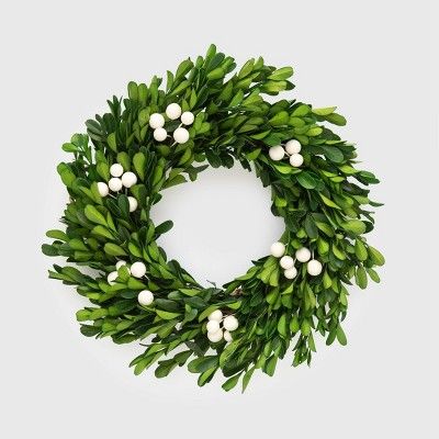10 & 1/2in Preserved Boxwood Wreath - Sugar Paper™ | Target