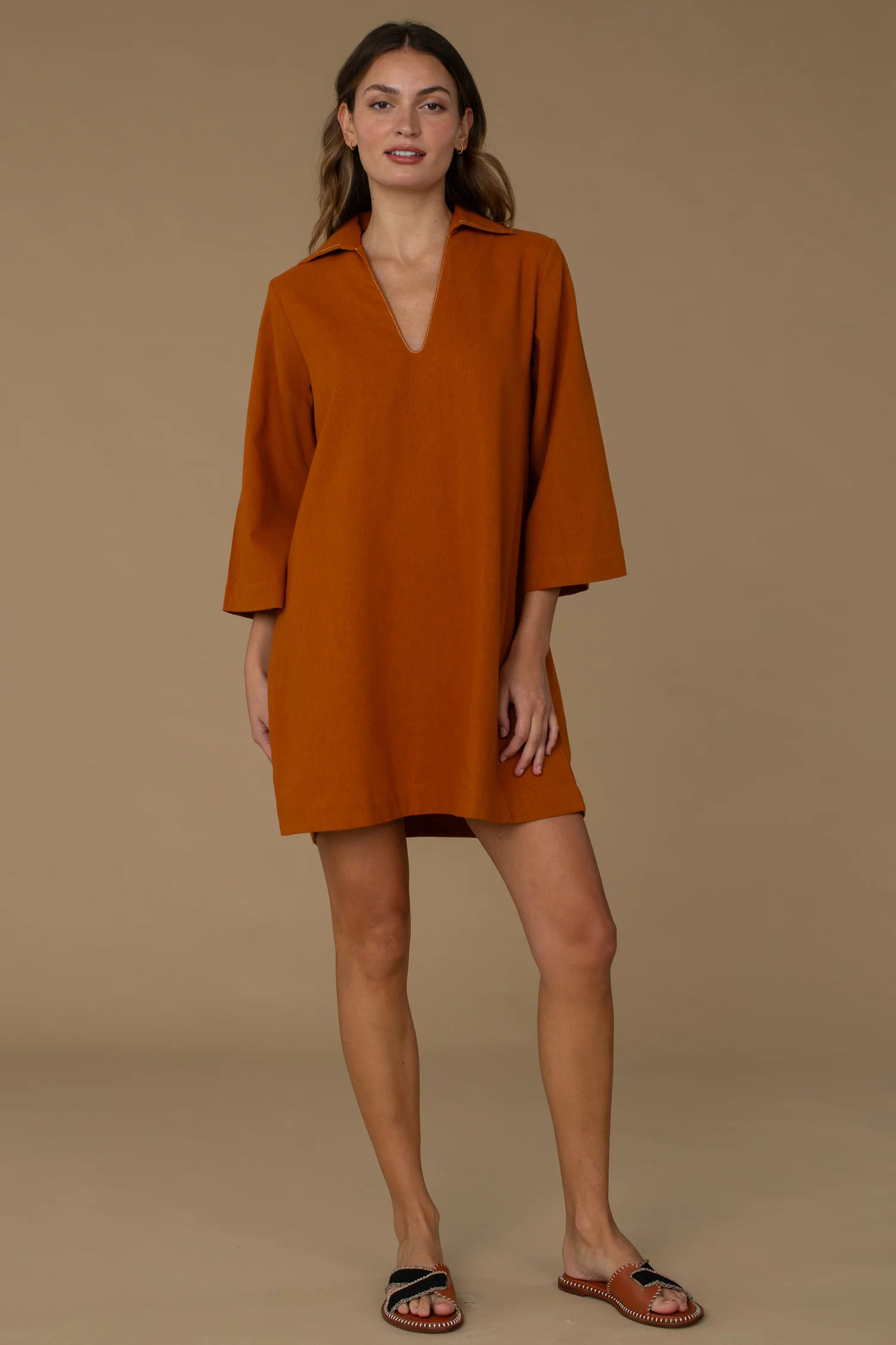 Taylor Dress in Butterscotch | Elizabeth James The Label