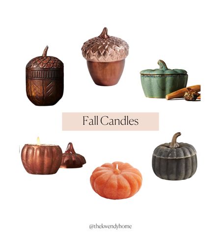 Fall candles. Beautiful candles. Mini candles. Acorn candles. Pinecone candles. Fall decor. Fall aesthetic  

#LTKunder100 #LTKhome #LTKitbag