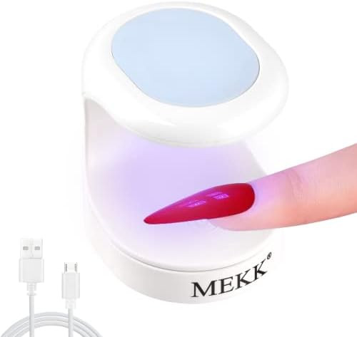 Mini UV Light for Gel Nails MEKK UV Light for Nails Innovative Nail Lamp 16W UV Nail Lamp Portabl... | Amazon (US)