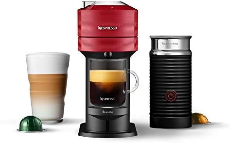 Nespresso BNV550RED Vertuo Next Espresso Machine with Aeroccino by Breville, Cherry | Amazon (US)