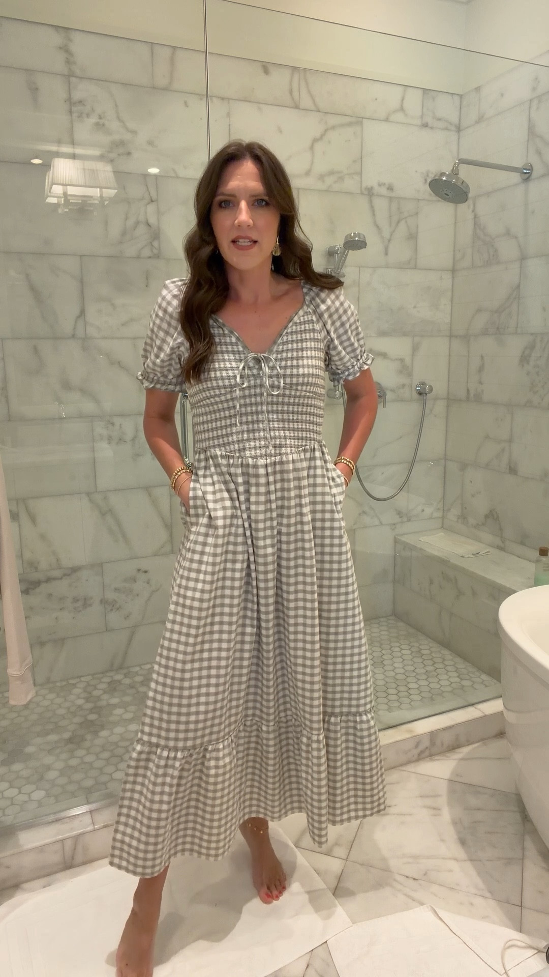 This 100% cotton dress is on sale for $24! 🙌🏻 Wearing a small. 