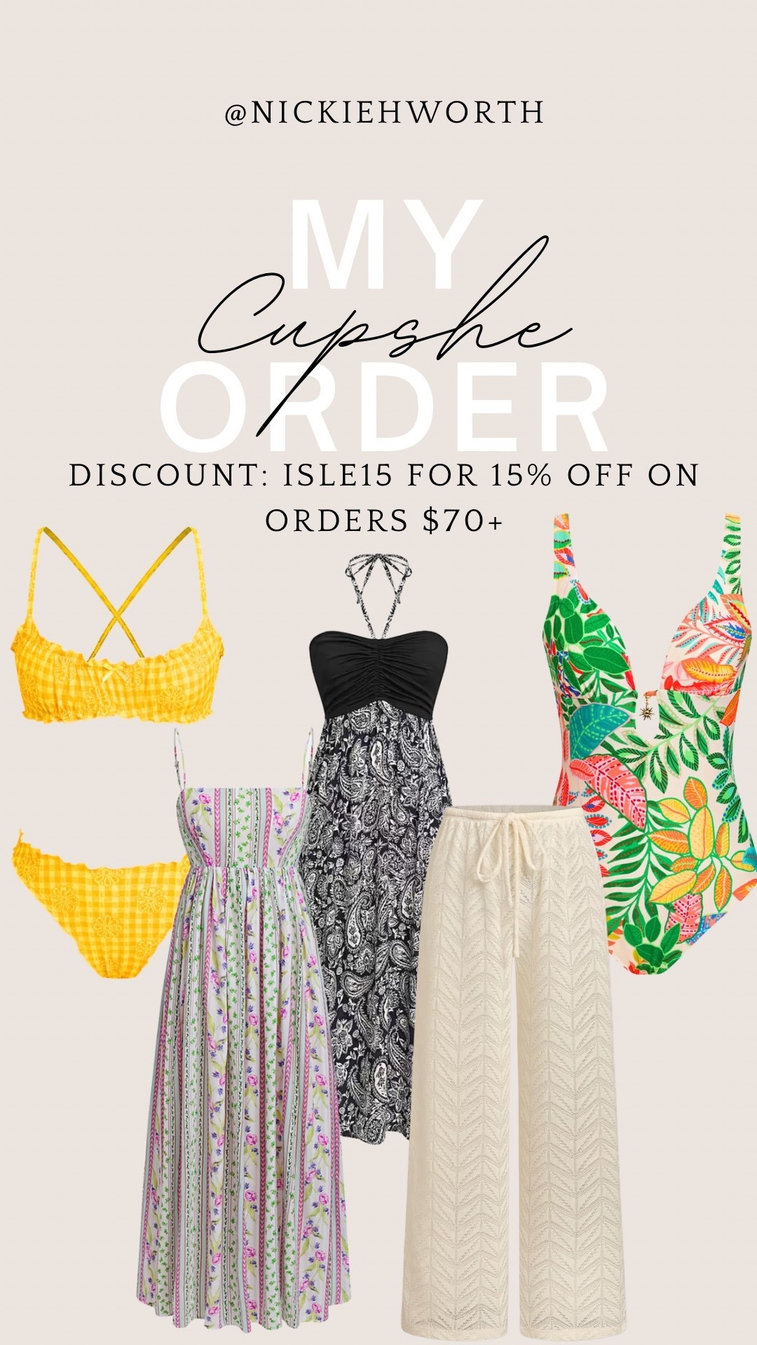 The cutest swim haul for your upcoming beach vacation

#LTKgrwm #LTKootd #LTKSeasonal