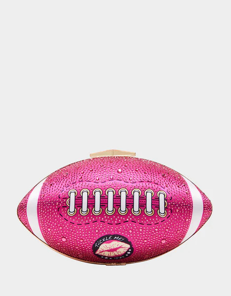 KITSCH END ZONE CLUTCH PINK | Betsey Johnson
