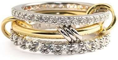 Lamdo Gold Stackable Rings for Women Non-Tarnish,Personal Elegant Dainty 18k Gold Plated CZ Cubic... | Amazon (US)