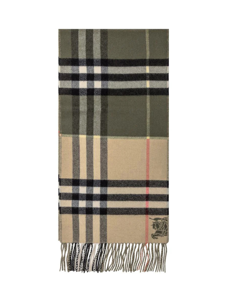 Burberry Burberry Check Scarf With Fringes | Baltini