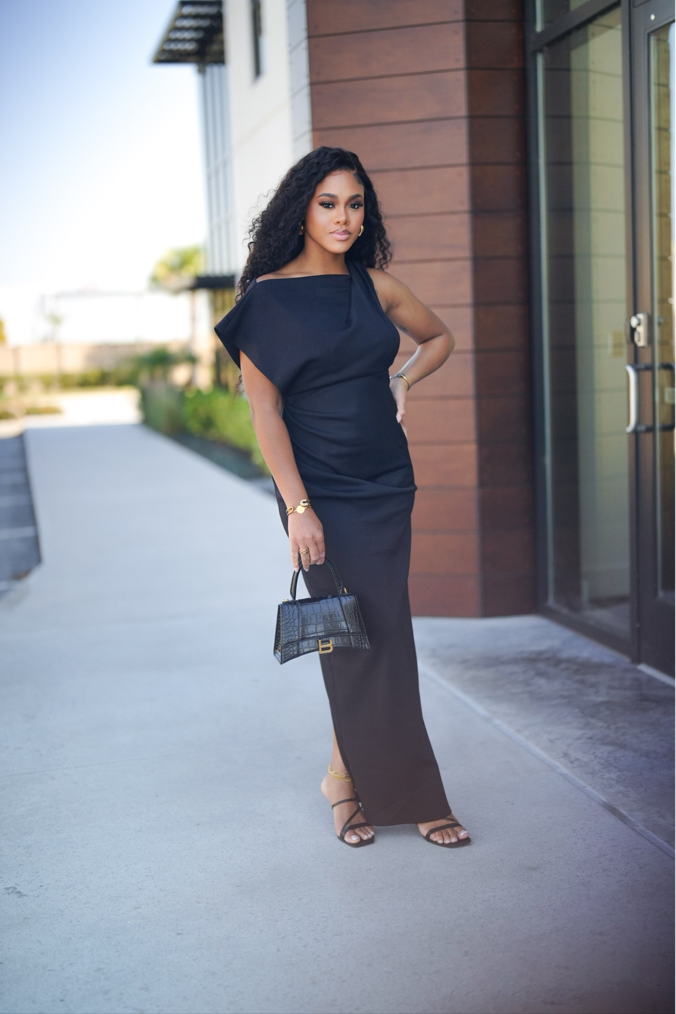 ASOS DESIGN asymmetric high neck minimal maxi dress in black

#LTKSeasonal #LTKVideo #LTKSpringSale