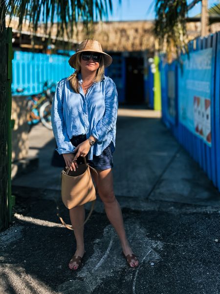 Hat: Sarah Bray Bermuda
Shirt: size large
Shorts: size medium

Vacation outfitts

#LTKstyletip #LTKmidsize #LTKtravel