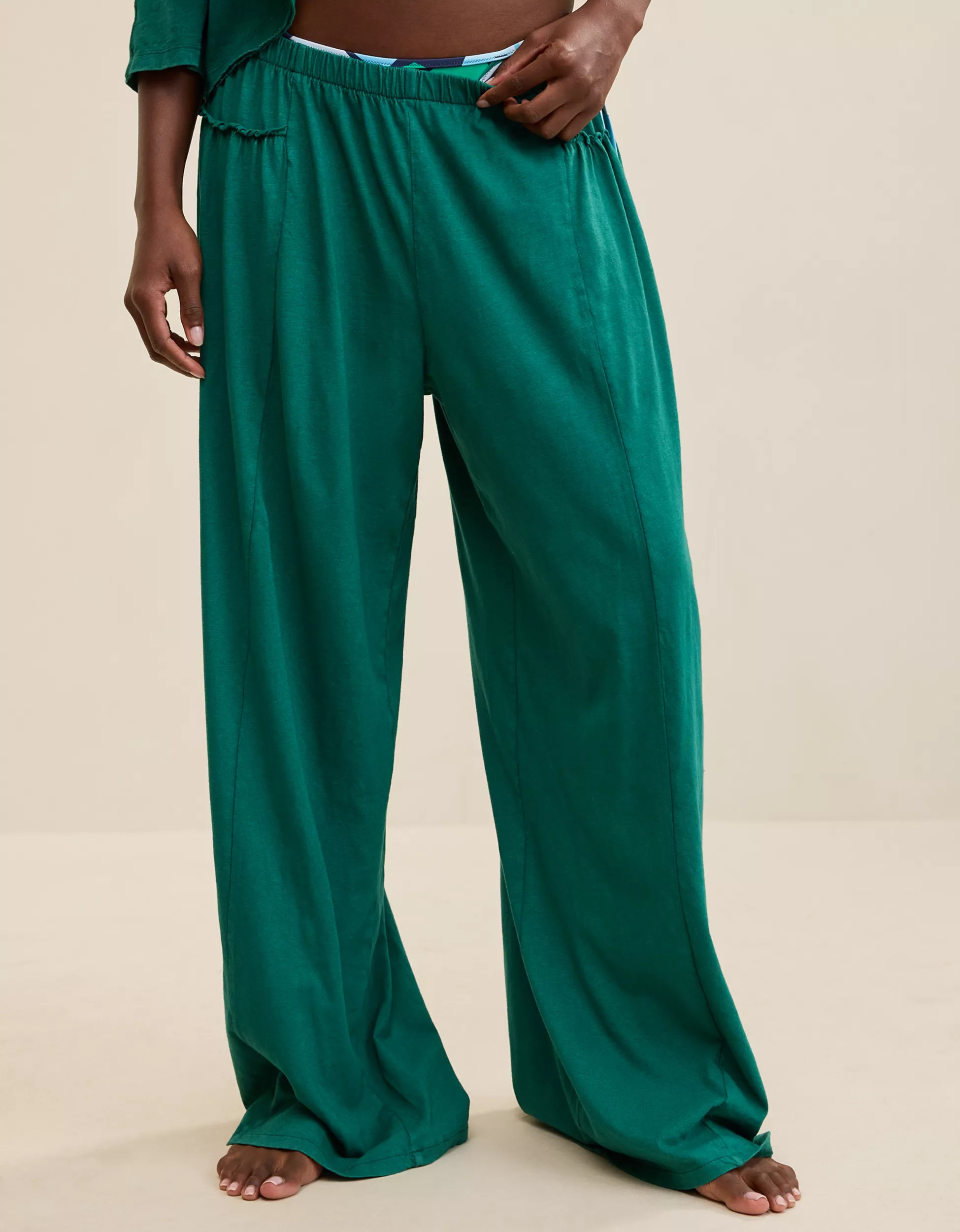 Aerie Happiest Wide Leg Trouser | Aerie