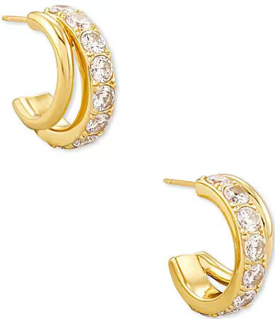 Kendra Scott Livy Huggie Hoop Earrings - Gold | Dillard's