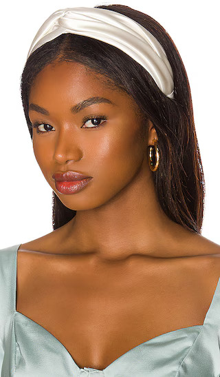 Twist Headband in Cream | Revolve Clothing (Global)