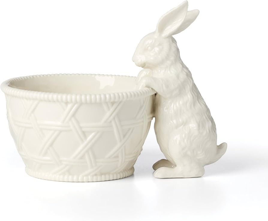 Lenox 897157 Wicker Creek Bunny Candy Dish, Easter Serveware | Amazon (US)