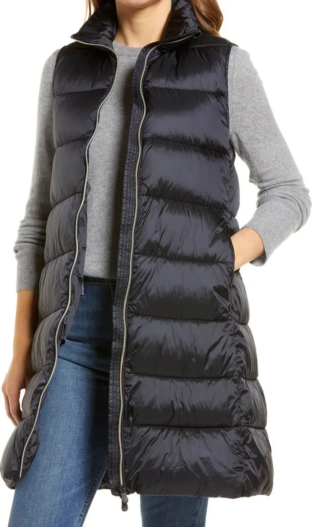 Save The Duck Skyler Water Repellent Long Vest | Nordstrom | Nordstrom