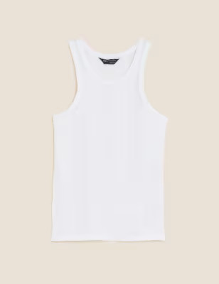 Ribbed Racer Vest Top | M&S Collection | M&S | Marks & Spencer (UK)