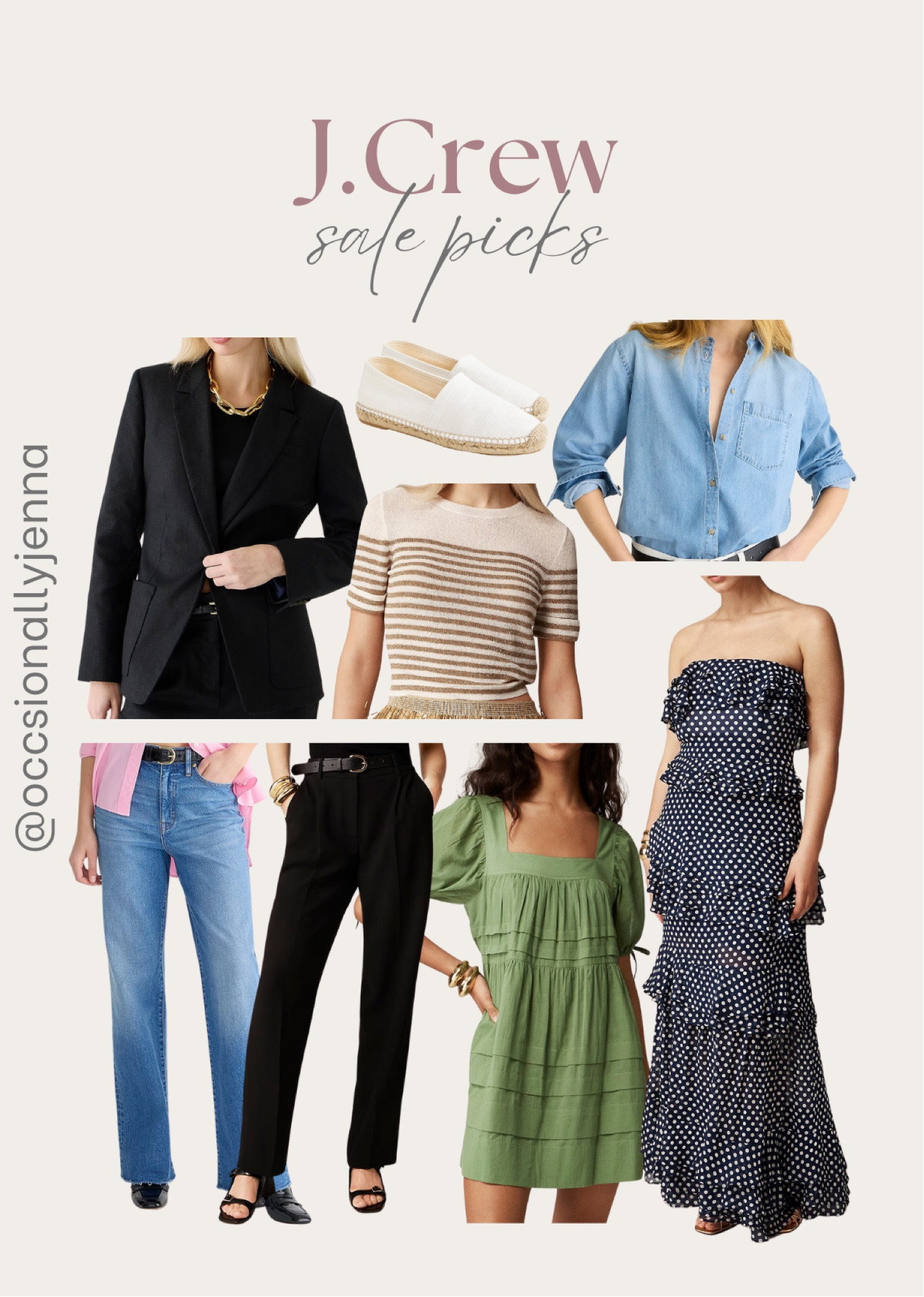 J.Crew Summer sale top picks 

Summer style, women’s clothing, blazer, denim, Summer dress, button up, espadrilles

#LTKStyleTip