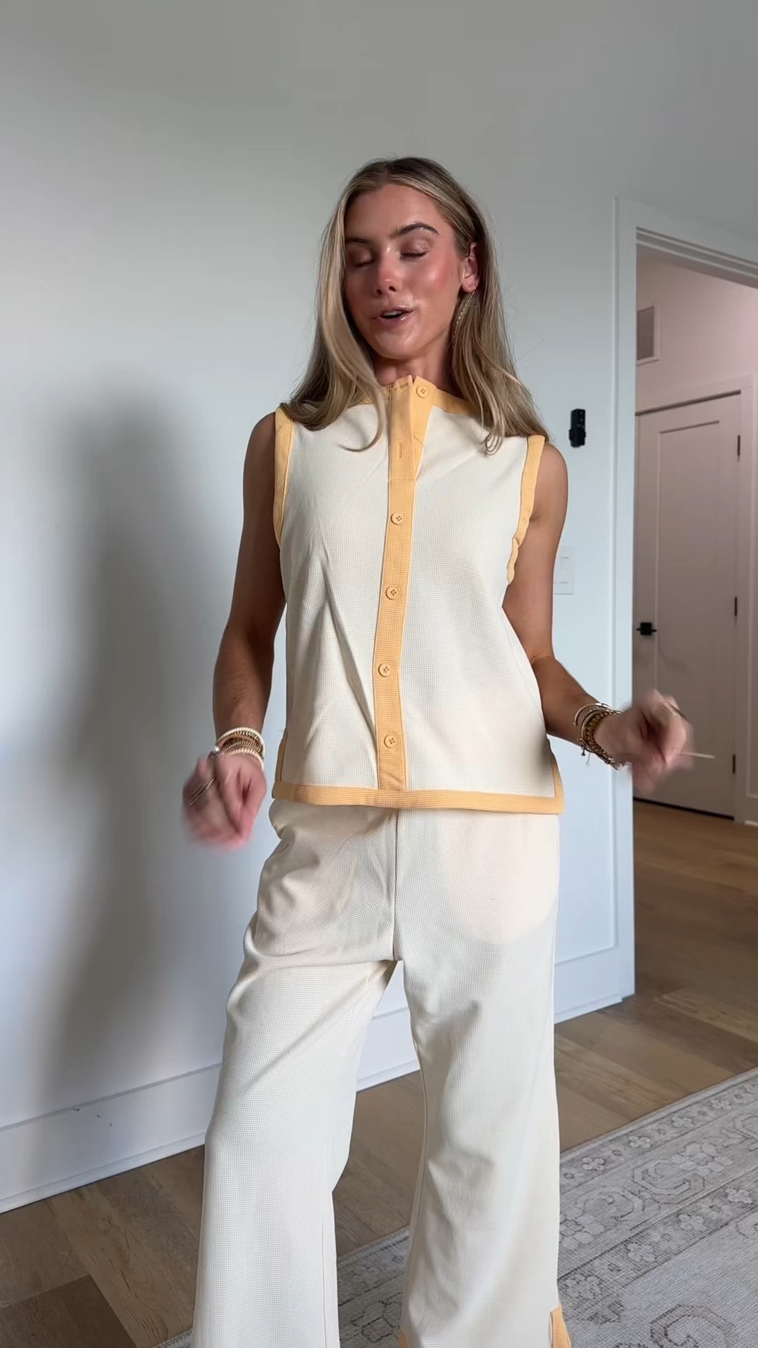 Amazon size small Melliflo Women's Two Piece Sets Color Block Sleeveless Top Wide Leg Pants Set Summer Travel Vacation Outfits 2026

#LTKootd #LTKTravel #LTKSaleAlert