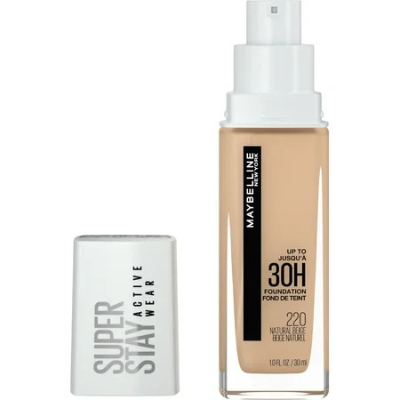 Maybelline Super Stay Liquid Foundation Makeup Full Coverage 220 Natural Beige 1 fl oz | Walmart (US)