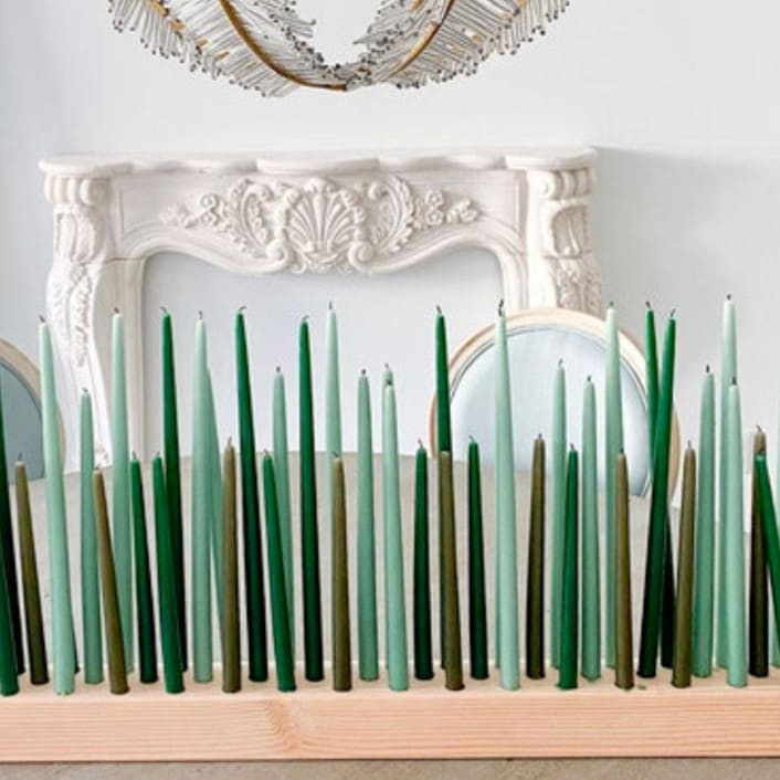 36" Natural Wood Candleholder | Minted