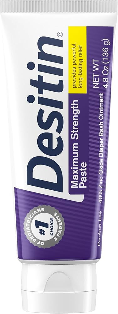 Desitin Maximum Strength Baby Diaper Rash Cream, 40% Zinc Oxide for Treatment, Relief & Preventio... | Amazon (US)