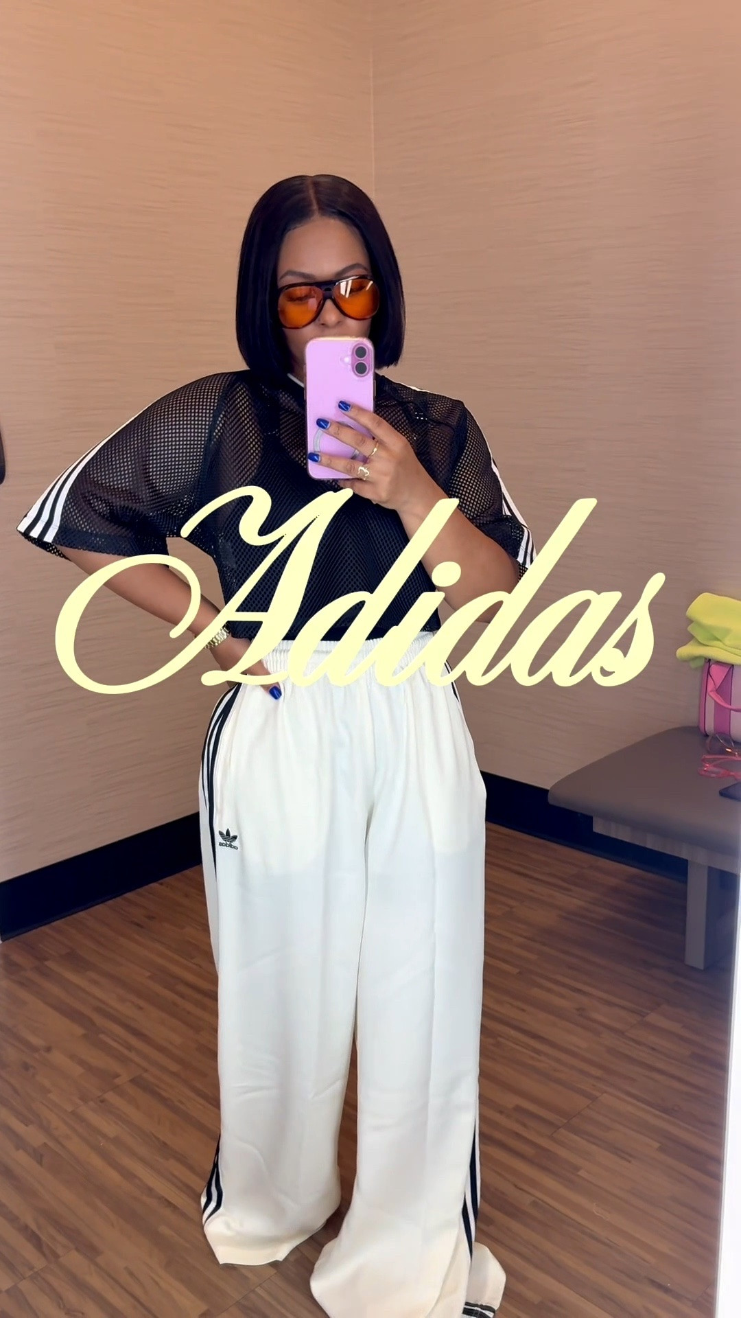 Spring summer it-girl energy 🌿✨ This net crop top + oversized track pants combo is giving classy casual with an elevated street style. You can keep it effortless with tennis shoes or dress it all the way up with an open toe heel with a pop of color and a clutch 💛

For reference: I’m wearing a size xsmall in the top and small in the pants. I’m 5’2, 148 lbs, and the pants are definitely tall girl friendly ✨ Both are oversized I’d size down for a more framing fit!

#LTKgrwm #LTKootd #LTKActive