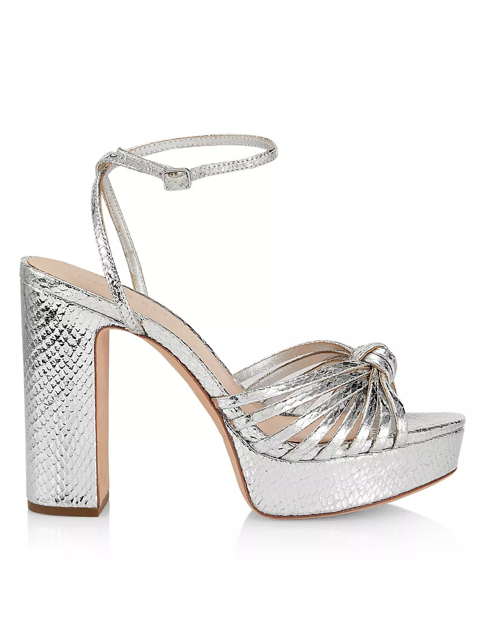 Loeffler Randall Rivka 115MM Leather Knot Platform Sandals | Saks Fifth Avenue