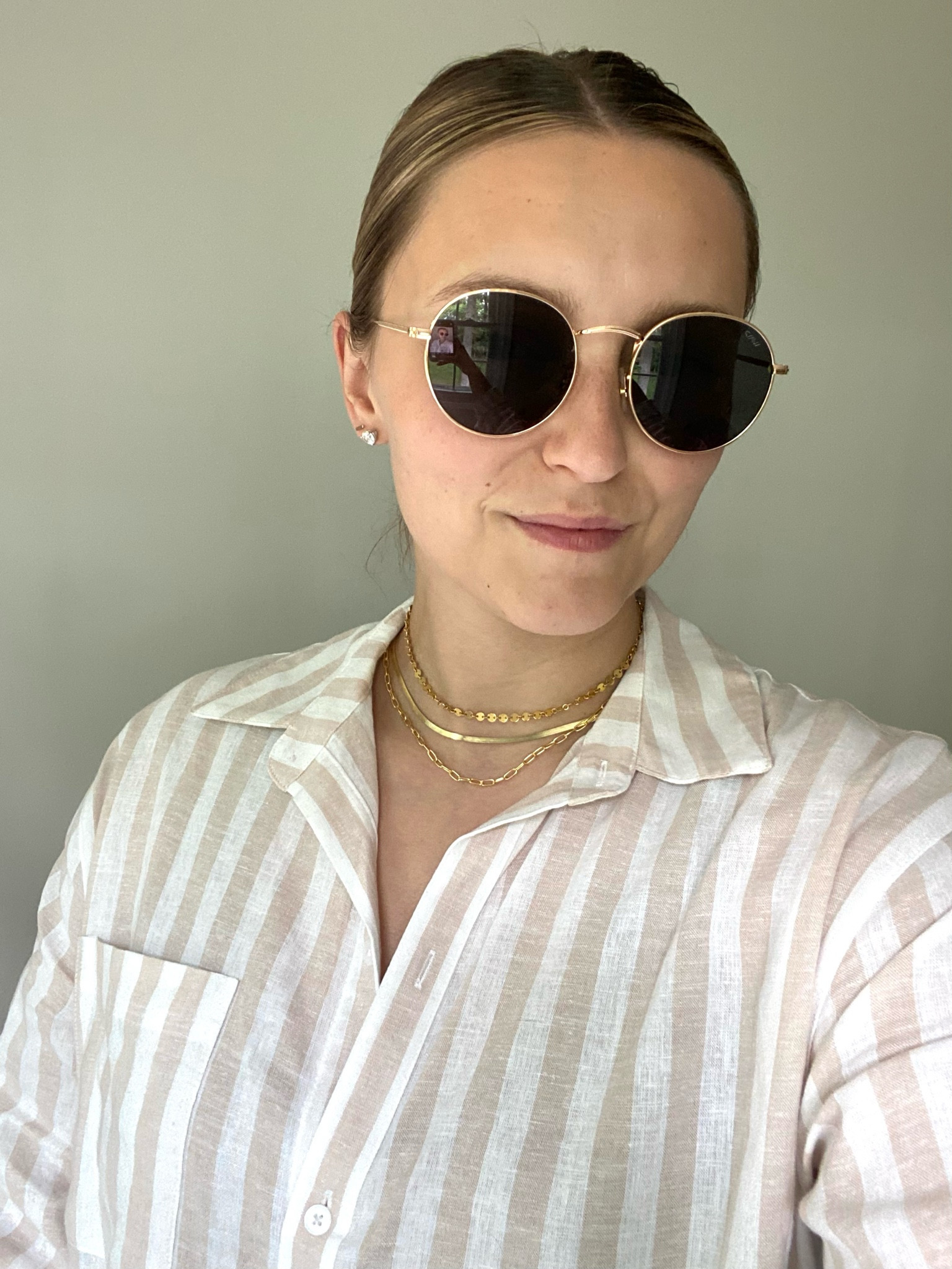 These jewelry is comfortable you can swim and sleep in it! I’m finding my style this year, which is comfy casual with a lot of jewelry 😆 my favorite striped boyfriend shirt is on sale! 

#LTKstyletip #LTKsalealert #LTKGiftGuide