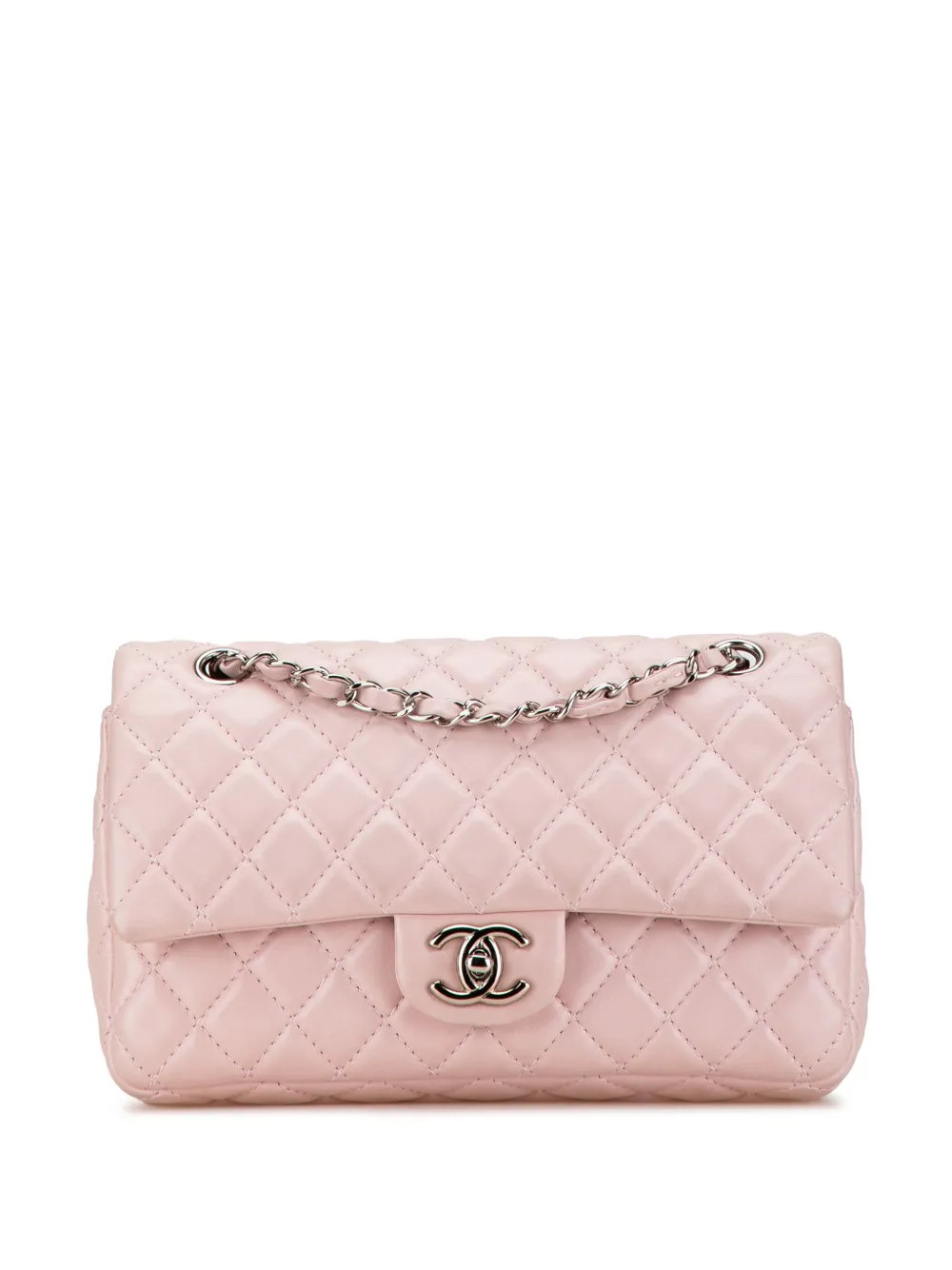 CHANEL Pre-Owned Sac Porté Épaule Double Flap Médium (2008-2009) | Rose | FARFETCH FR | Farfetch Global