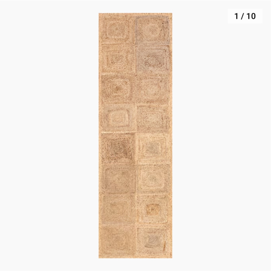 Jute runner rug