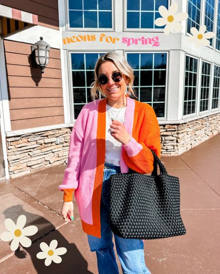 Neons for spring 🧡💕 I know, we usually keep it pretty neutral around here, but there’s something about pink and orange together that makes me so happy! 

I’m wearing a medium and it’s perfect! And less than $30! Currently obsessed with mushrooms and these necklaces from @jamesmichelle are perfection! Use code thesamanthashow for 20% off your order! 🛍️

Linked all outfit deets in the LTK app! Xo

#LTKSeasonal #LTKfindsunder50