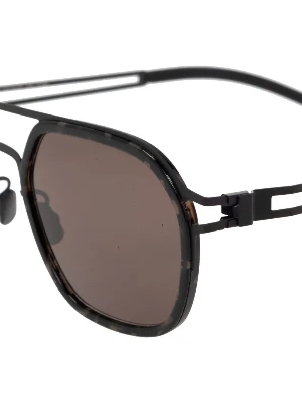Mykita Leeland pilot-frame Sunglasses | Black | FARFETCH | Farfetch Global