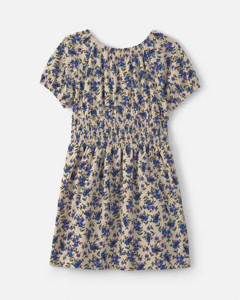 Girls Floral Short-Sleeve Dress - OshKosh B'gosh | Carter's | Carter's Inc