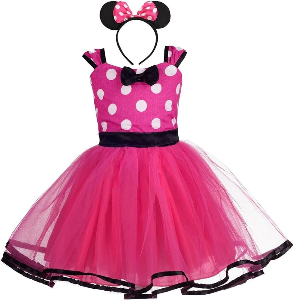 Amazon.com: Dressy Daisy Baby Girl Polka Dots Fancy Dress Up Costume Birthday Party Tulle Dresses... | Amazon (US)