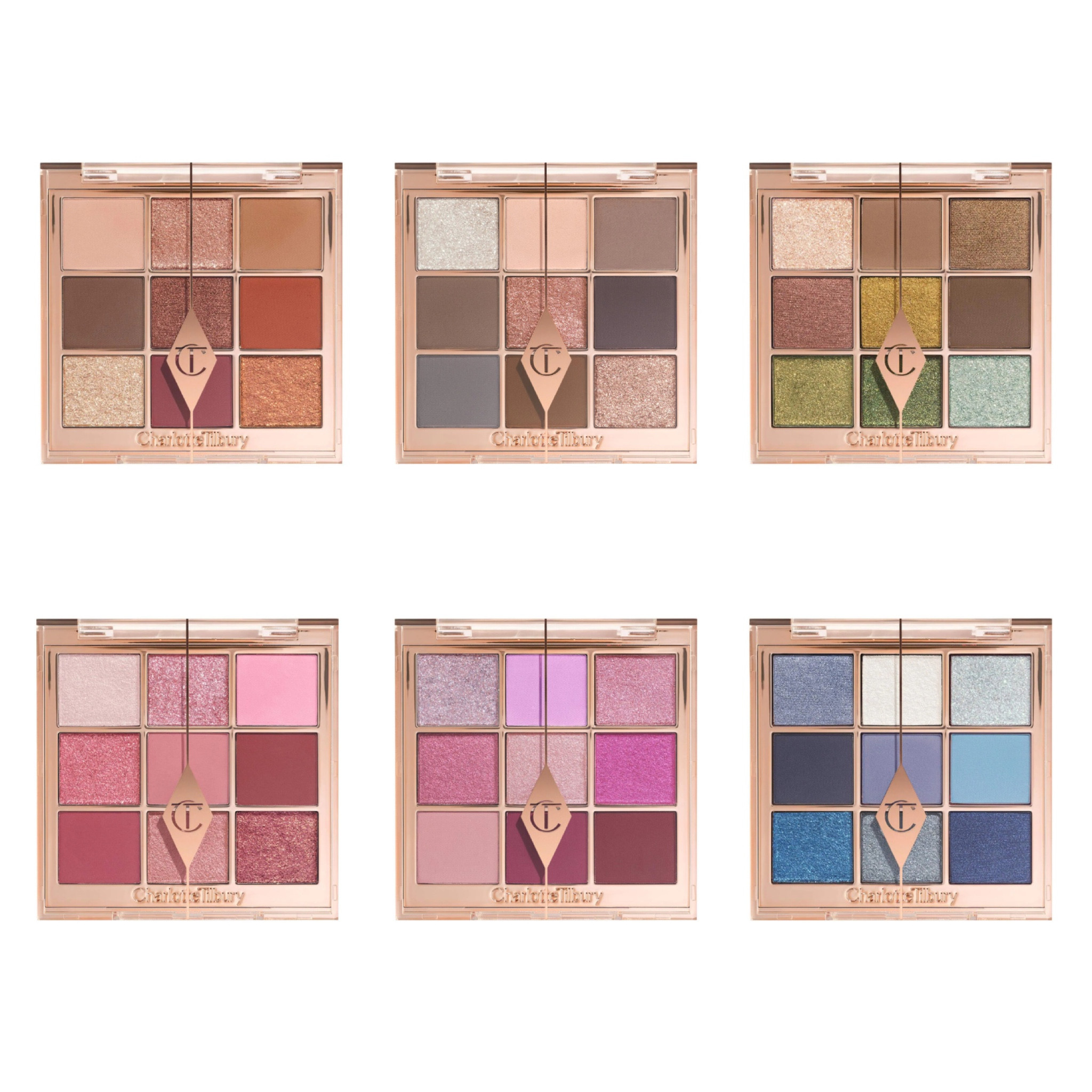 🌟CHARLOTTE’S BEAUTIFYING EYE TRENDS EYESHADOW PALETTE🌟

Ecco le nuove 6 mini palette di @charlottetilbury in edizione limitata, composta ognuna da 9 ombretti dai finish opachi, brillanti e pop.

Le nuove palette sono:
- The Sensual Sunset Palette, con tonalità del bronzo, dell’oro e del biscotto;
- The Super Neutral Palette, con tonaità nude, taupe e grigie;
- The Emerald Effect Palette, con tonalità dell’oro, del marrone e del verde;
- The Pink Love Palette, con diverse tonalità del rosa, dal più brillante a quelli più delicati;
- The Digital Lilac Palette, con tonalità del magenta, del lavanda e del lilla;
- The Denim Dimension Palette, con diverse tonalità del blu, dal denim al navy. 

Il prezzo di ciascuna palette è di circa 60 euro ciascuna. Vi piacciono queste palette?
#charlottetilbury #charlottetilburymakeup #charlottetilburypalette #charlottetilburypaletteocchi #charlottetilburybeautifyingpalette 