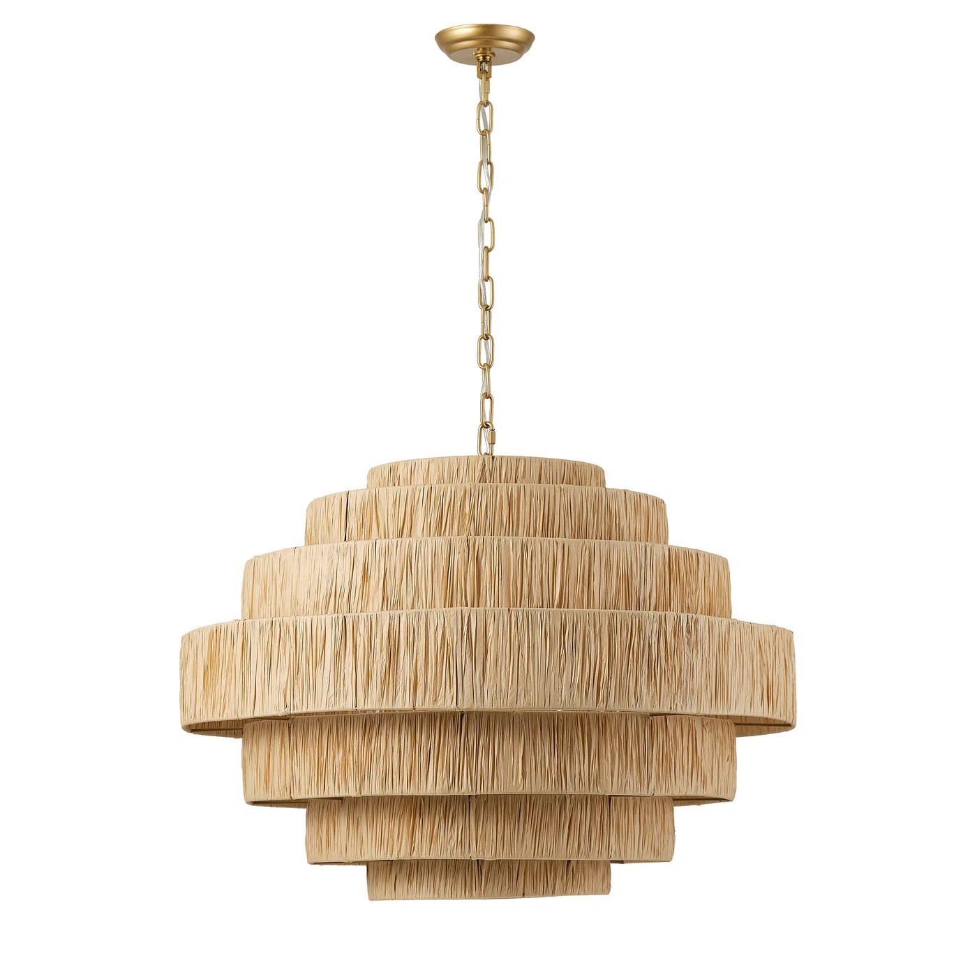 5-light brown layered adjustable iron pendant lamp | Wayfair North America