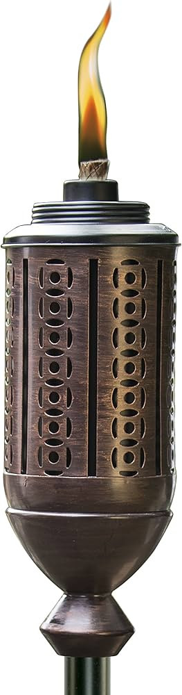 TIKI Brand Metal Torch for Outdoor Patio, Lawn and Garden, Cabos Metal, Bronze, 65 in, 1117018 | Amazon (US)