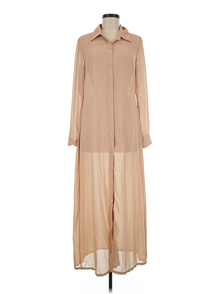 Fashion Nova 100% Polyester Tan Casual Dress Size M - 28% off | ThredUp (US)