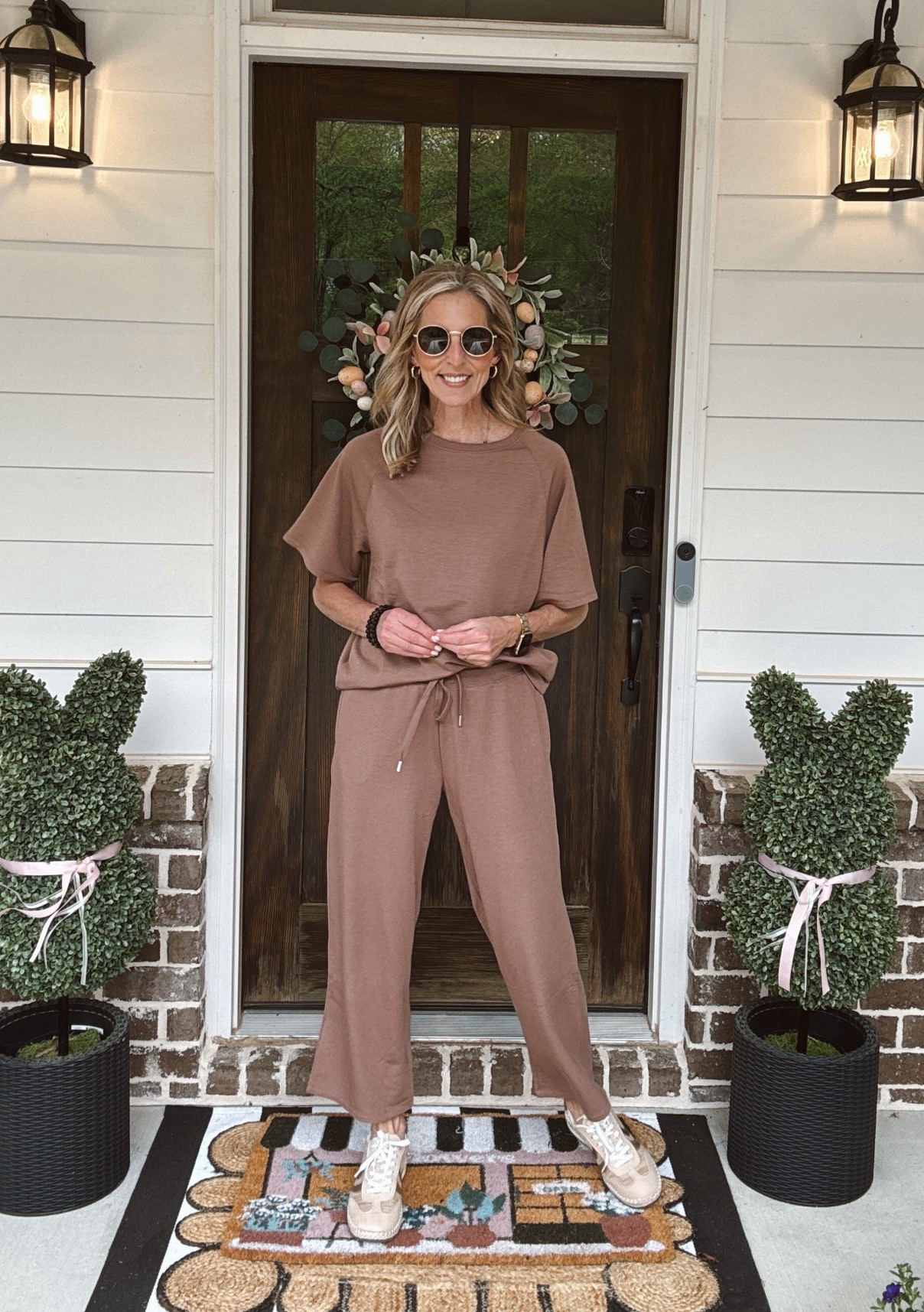 Y'all… Amazon and Walmart are not playing around and neither am I. Two boxes showed up at my door and they solved my ENTIRE Sunday wardrobe for less than $40 total. We are talking a $15 Amazon dress that is giving all the spring feels and a $25 Walmart lounge set that I genuinely never want to take off.  Because Sunday style should feel effortless AND affordable and this week it absolutely does. Comment SUNDAY and I will send both links straight to your inbox! 

Whether you are headed to church, brunch, or the couch with your coffee ☕ I have got you completely covered girl.

🔗 Both looks are also linked on LTK for easy shopping! I am wearing an XS in both — I am 5'5" for reference 🤍