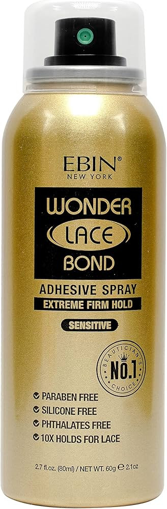 Wonder Lace Bond Adhesive Spray - Sensitive (Extreme Firm Hold), 2.7 fl. oz./ 80ml | Fast Drying,... | Amazon (US)