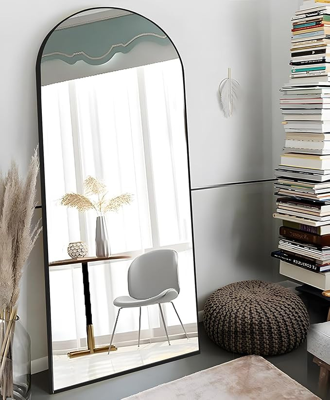 OGCAU Full Length Mirror, Floor Mirror, 71"x30" Arched-Top Mirror, Hanging or Leaning, Standing M... | Amazon (US)