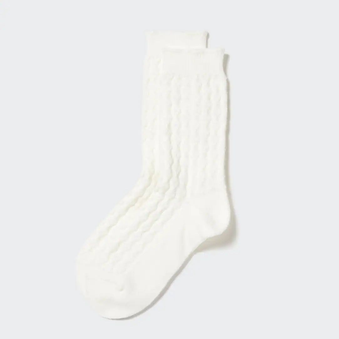 HEATTECH Cable Knit Thermal Socks | UNIQLO (UK)