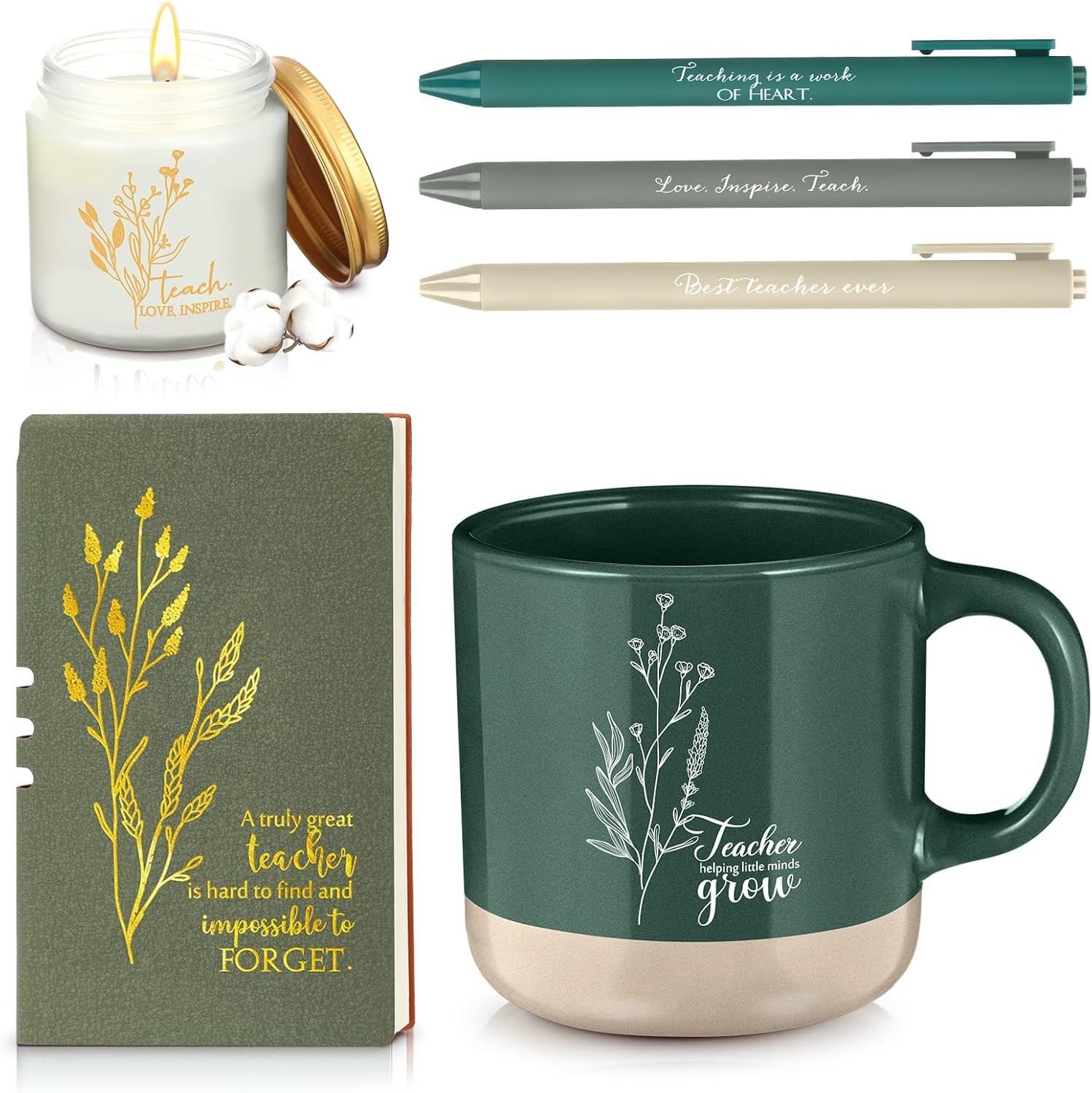 Amazon.com : Didaey 7 Pcs Teacher Appreciation Gifts Thank You Gifts for Being Awesome Journal Mu... | Amazon (US)
